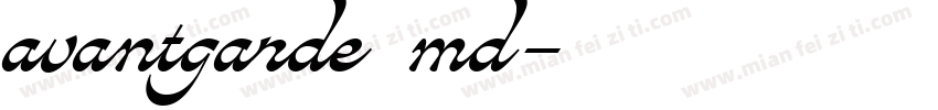 avantgarde md字体转换